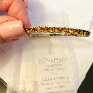 Touchstone crystal stretch bracelet...November